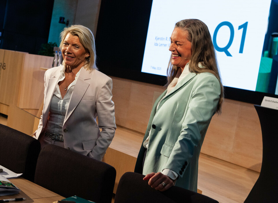 Konsernsjef Kjerstin Braathen og finansdirektør Ida Lerner i DNB