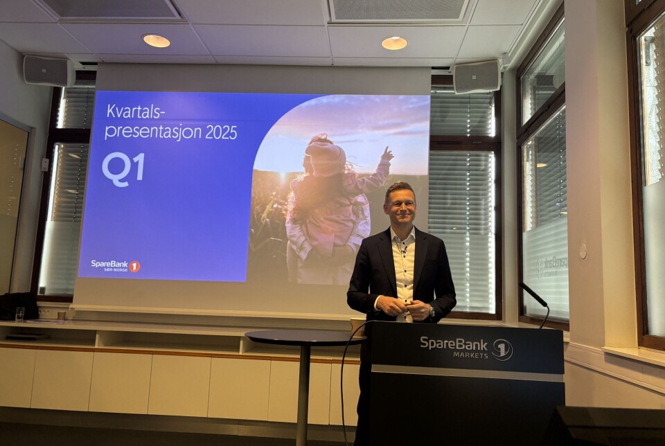 En godt fornøyd Inge Reinertsen ved første kvartalspresentasjon for Sparebank 1 Sør-Norge, 2025. En godt fornøyd Inge Reinertsen ved første kvartalspresentasjon for Sparebank 1 Sør-Norge, 2025.