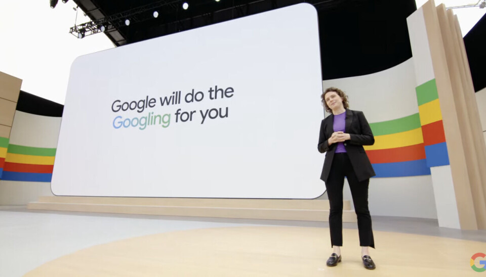 Elizabeth Reid, sjef for Google Seach viste frem hvordan språkmodellen Gemini skal gjøre det mulig for Google å ta hånd om googlingen for deg.