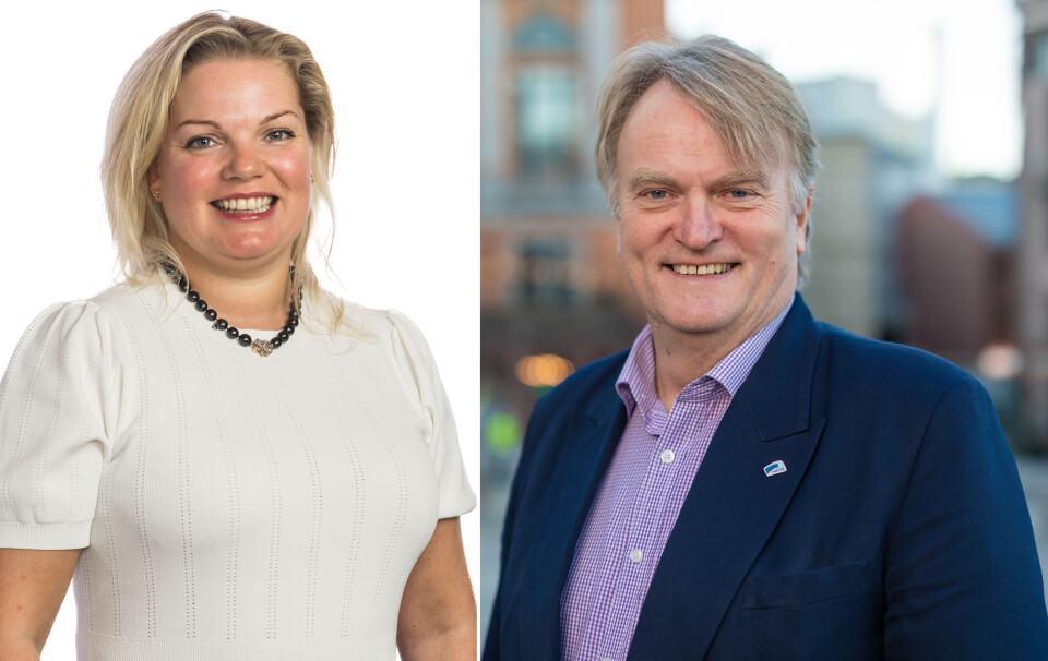 Silje Hjemdal (FrP) og Ove Trellevik (H)