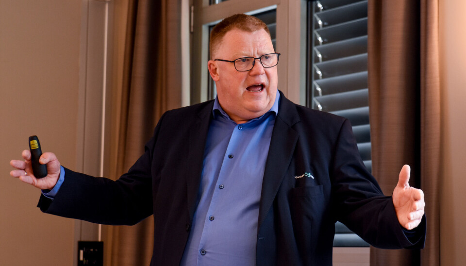 Administrerende banksjef i Sparebank 68° Nord , Hugo Thode Hansen.