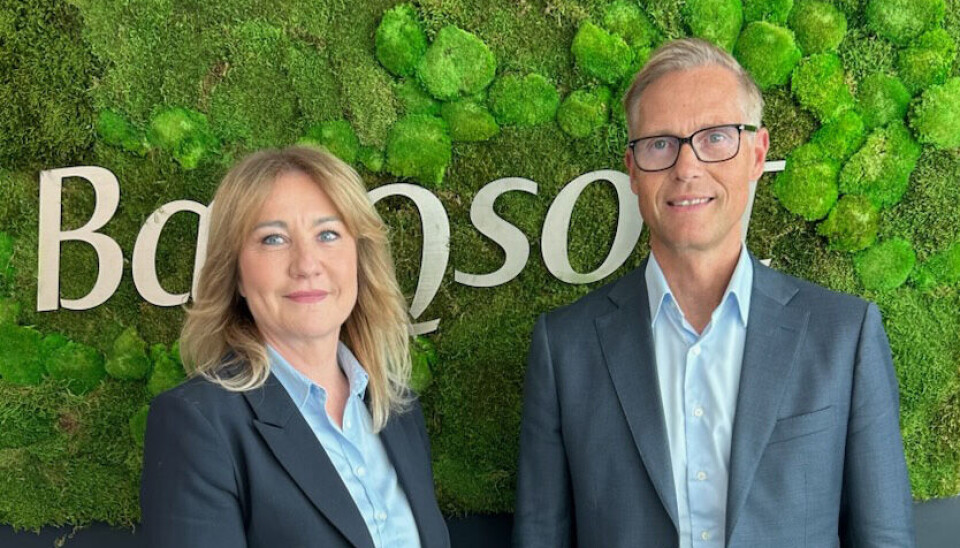 Camilla Sorknes i Banqsoft og Inge Kjønnøy i Mastercard.