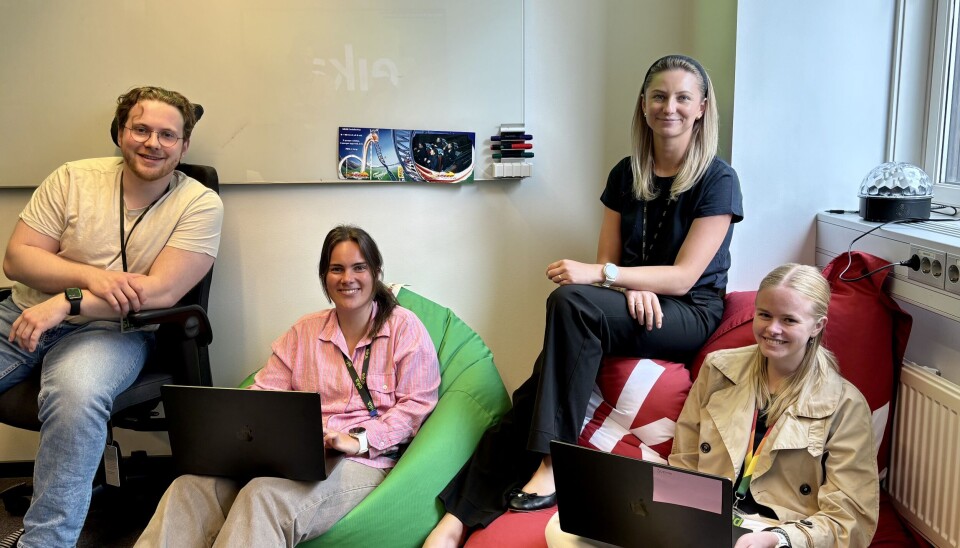 Eikas KI-sommerhjelp. Fra venstre: Edvard Schøyen, Tora Kristine Løtveit, Helene Wiik og Judith Røynstrand Eikas KI-sommerhjelp. Fra venstre: Edvard Schøyen, Tora Kristine Løtveit, Helene Wiik og Judith Røynstrand