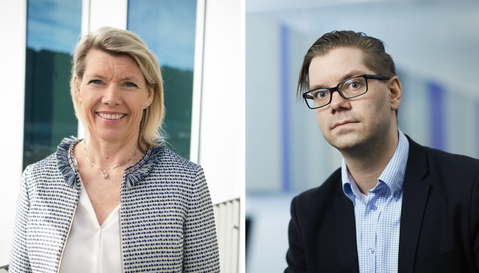 Kjerstin Braathen, konsernsjef i DNB, og Marius Gonsolt Hov, sjeføkonom i Handelsbanken Capital Markets, stiller seg begge kritiske til Norges Banks framferd den siste tiden. Kjerstin Braathen, konsernsjef i DNB, og Marius Gonsolt Hov, sjeføkonom i Handelsbanken Capital Markets, stiller seg begge kritiske til Norges Banks framferd den siste tiden.