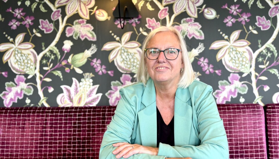 Leder for Finansforbundet, Vigdis Mathisen. Leder for Finansforbundet, Vigdis Mathisen.