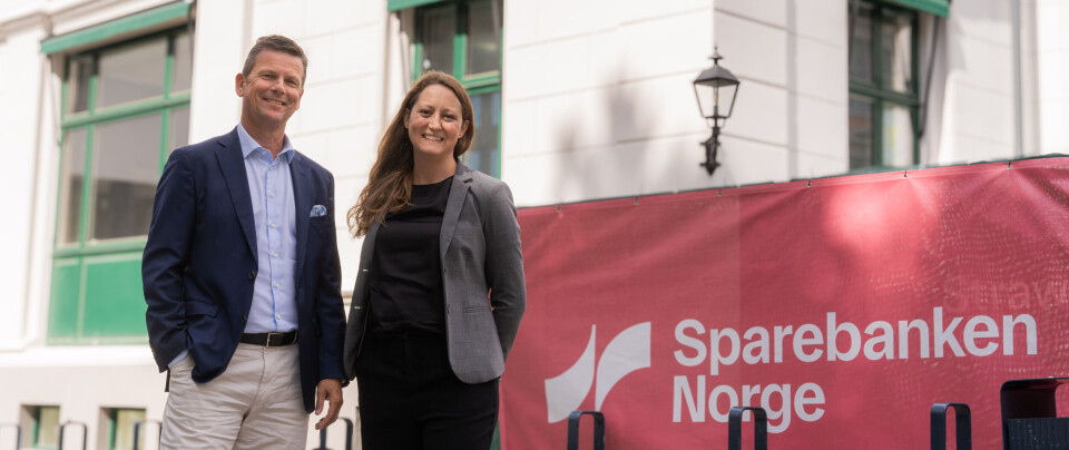 Konserndirektør for Oslo og nye markedsområder i Sparebanken Norge, Arild Andersen og markeds- og utleiesjef i Aspelin Eiendom, Nina Westby Ranum.