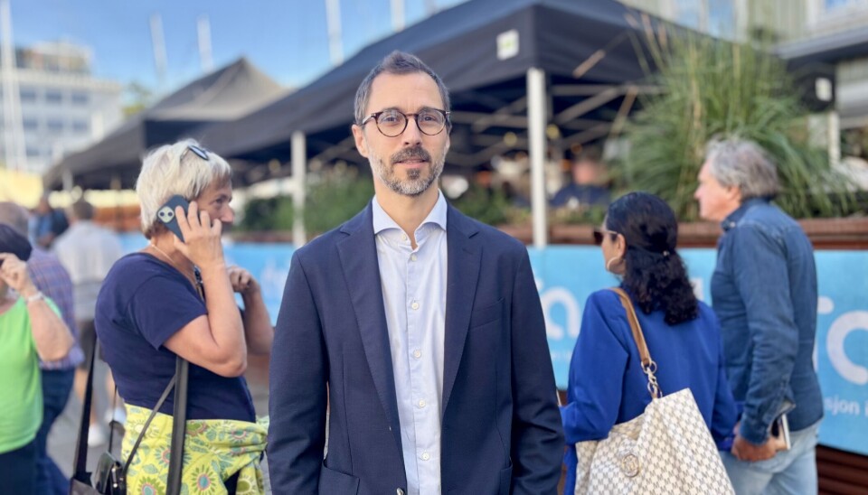 Lars Øystein Eriksen, spesialrådgiver for politikk og digitalisering i Finansforbundet, på Arendalsuka 2025. Lars Øystein Eriksen, spesialrådgiver for politikk og digitalisering i Finansforbundet, på Arendalsuka 2025.
