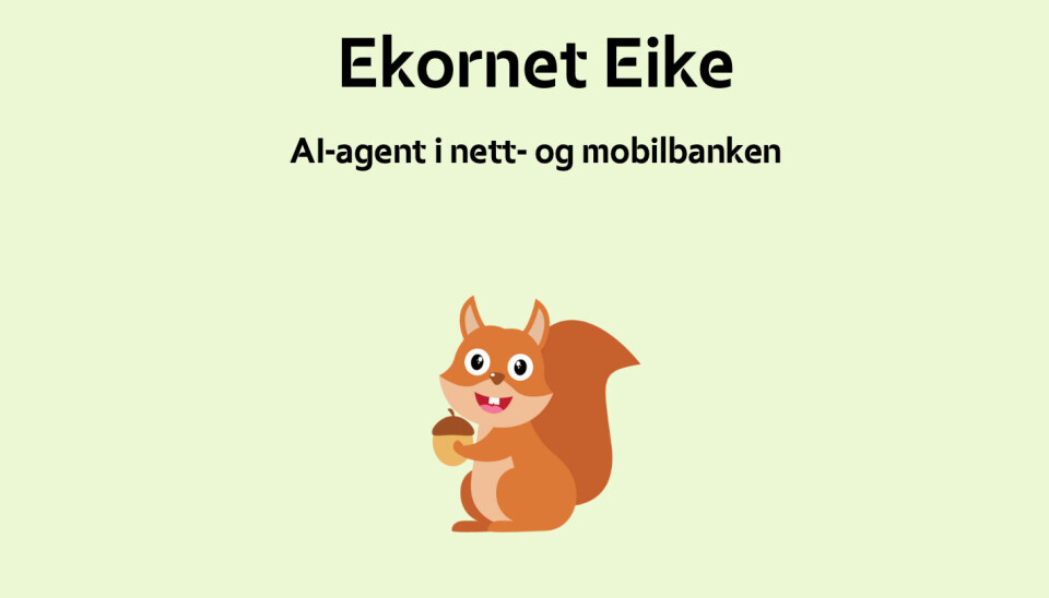 Møt ekornet Eike fra Eika: en prototyp på en KI-agent laget av NTNU-studenter – på bare syv uker. Møt ekornet Eike fra Eika – en prototyp på en KI-agent laget av NTNU-studenter på bare syv uker.