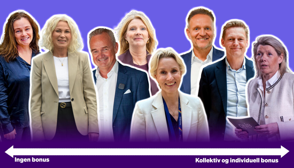 Norske storbankene har svært mange ulike bonusordninger, fra ingen bonus i det hele tatt, til mange ulike bonuser internt i banken. Norske storbankene har svært mange ulike bonusordninger, fra ingen bonus i det hele tatt, til mange ulike bonuser internt i banken.