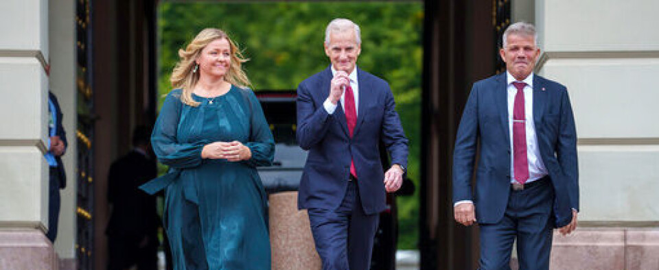 Kommunal- og distriktsminister Bjørnar Skjæran (Ap) er statsråden med ansvar for husleieloven. Her sammen med arbeids- og inkluderingsminister Kjersti Stenseng (Ap) og statsminister Jonas Gahr Støre (Ap) fra da de ble utnevnt i statsråd i midten av september. Kommunal- og distriktsminister Bjørnar Skjæran (Ap) er statsråden med ansvar for husleieloven. Her sammen med arbeids- og inkluderingsminister Kjersti Stenseng (Ap) og statsminister Jonas Gahr Støre (Ap) fra da de ble utnevnt i statsråd i midten av september.