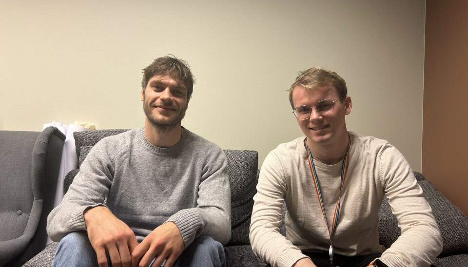 Seniorutvikler Emil Haugberg van Ven og utvikler Magnus Torbund.