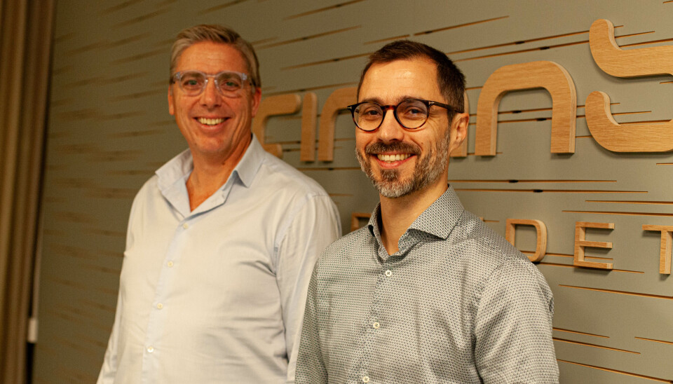 Arne Fredrik Håsten, nestleder t,v og Lars Øystein Eriksen spesialrådgiver i i Finansforbundet